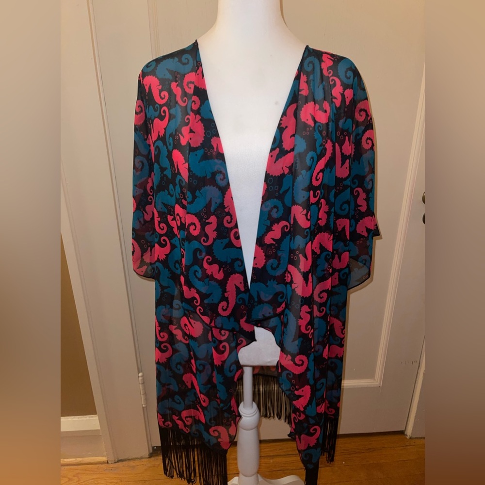 BNWT Small Seahorse Lularoe Monroe Kimono